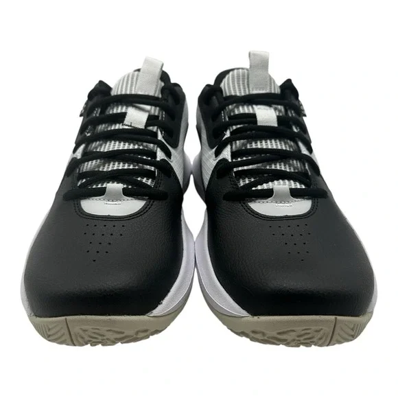 Under Armour Lockdown 7 Basketball Shoes Men's Size 12‎ Black White Sneakers